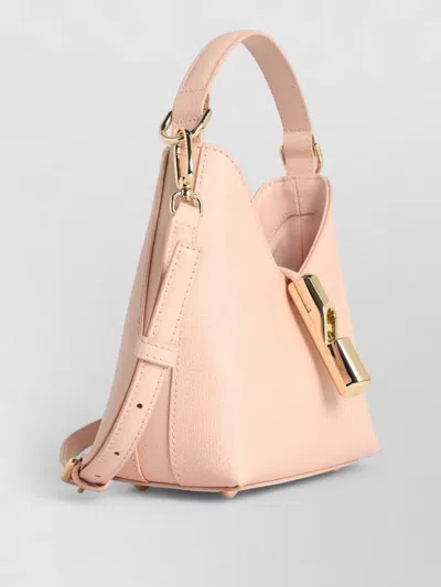 Furla Mini Bag Hobo Iride With Detachable Strap In Pink
