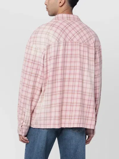 Represent Flannel Shirt With Checked Design And Pockets In Multi