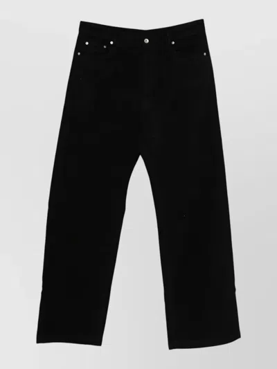 Rick Owens Drkshdw Organic Cotton Five Pocket Trousers In Black