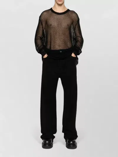 Rick Owens Drkshdw Organic Cotton Five Pocket Trousers In Black