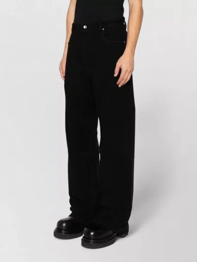Rick Owens Drkshdw Organic Cotton Five Pocket Trousers In Black