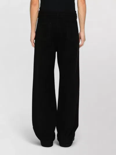 Rick Owens Drkshdw Organic Cotton Five Pocket Trousers In Black