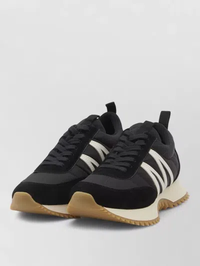 Moncler Modern Sneakers With Unique Design Features In Black