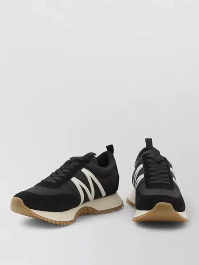 Moncler Modern Sneakers With Unique Design Features In Black