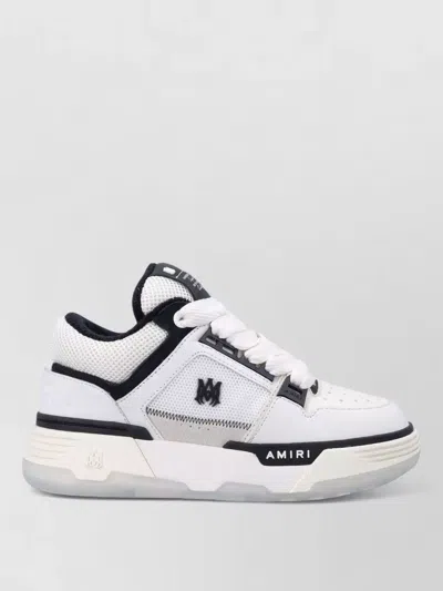 Amiri Padded Collar Sneakers Rubber Sole In White