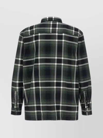 Carhartt Button-down Shirt With Long Sleeves And Pockets In Green