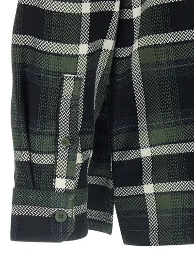 Carhartt Button-down Shirt With Long Sleeves And Pockets In Green