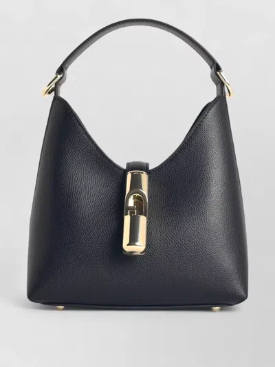 Furla Mini Bag Hobo Iride In Leather In Black