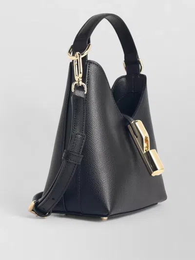 Furla Mini Bag Hobo Iride In Leather In Black