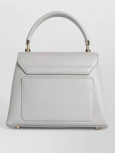Furla Mini Crystal Leather Handbag 1927 In White