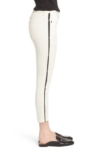 Habitual Demi Inset Stripe Skinny Jeans In Animal Print