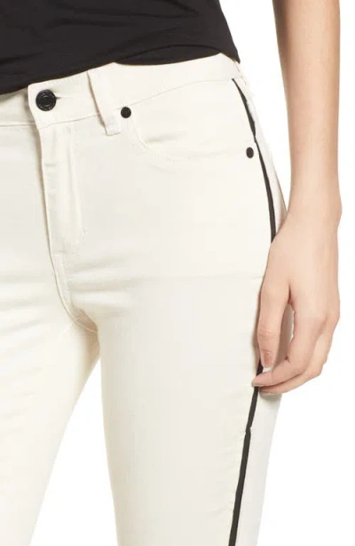 Habitual Demi Inset Stripe Skinny Jeans In Animal Print