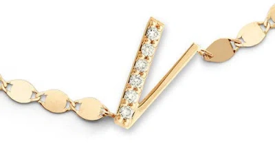Lana Jewelry Get Personal Diamond Initial Charm Bracelet In Gold