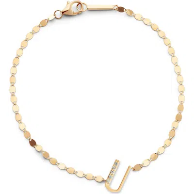 Lana Jewelry Get Personal Diamond Initial Charm Bracelet