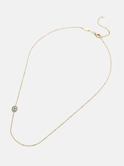 Baublebar 18k Gold Asymmetrical Evil Eye Necklace In Gold