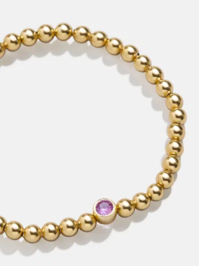 Baublebar 18k Gold Birthstone Pisa Bracelet In Gold