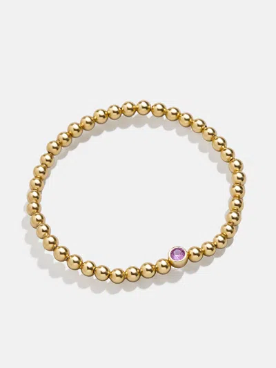 Baublebar 18k Gold Birthstone Pisa Bracelet In Gold