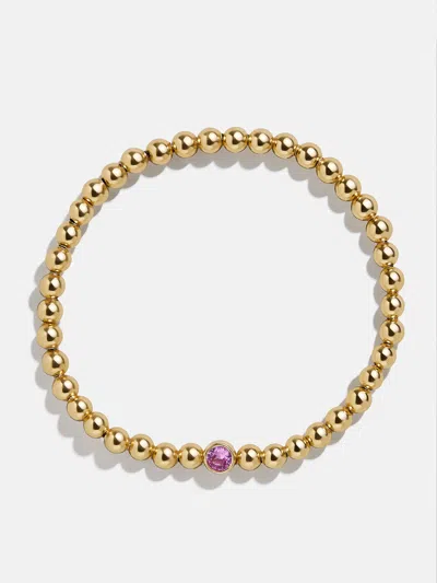 Baublebar 18k Gold Birthstone Pisa Bracelet In Gold
