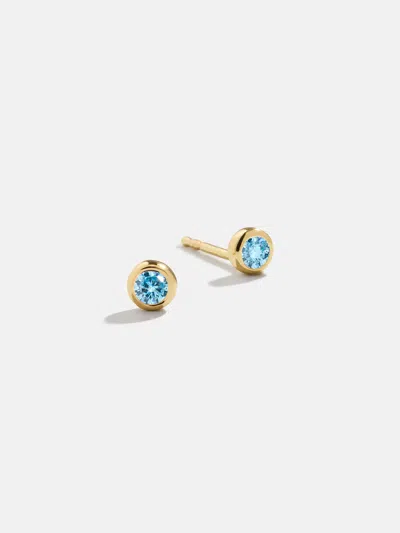 Baublebar 18k Gold Birthstone Stud Earrings In Gold