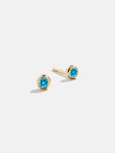 Baublebar 18k Gold Birthstone Stud Earrings In Gold
