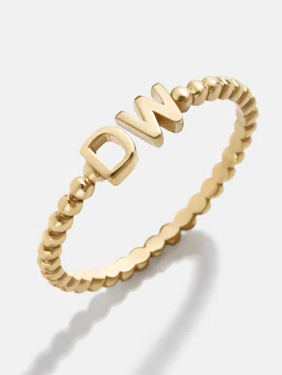 Baublebar 18k Gold Custom Initial Ring In Gold