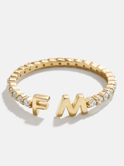 Baublebar 18k Gold Custom Initial Ring In Gold