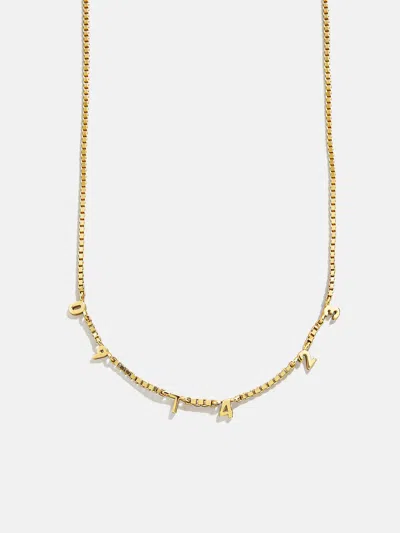 Baublebar 18k Gold Spaced Number Custom Necklace In Gold