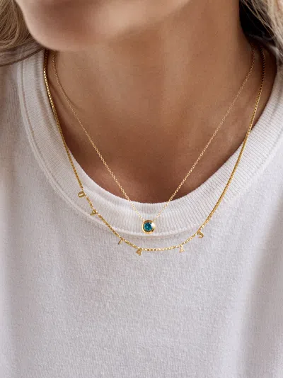 Baublebar 18k Gold Spaced Number Custom Necklace In Gold