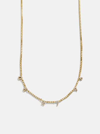 Baublebar 18k Gold Spaced Number Custom Necklace In Gold