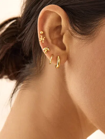 Baublebar 18k Gold Zodiac Earrings
