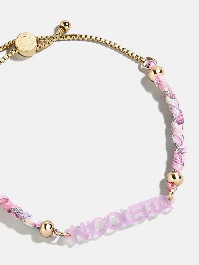 Baublebar Acrylic Kids' Custom Nameplate Bracelet In Multi