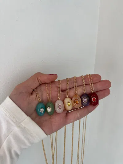 Baublebar Aura Semi-precious Pendant Necklace In Gold