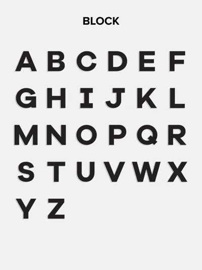 Baublebar Block Enamel Custom Initial Ring In Multi