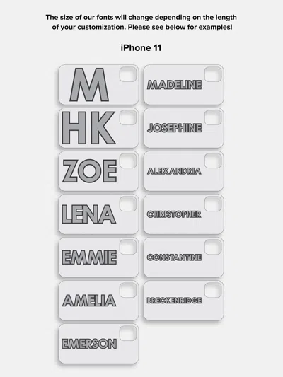 Baublebar Block Font Custom Iphone Case In Neutral