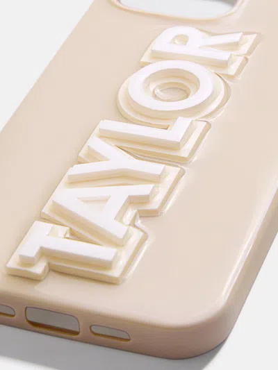 Baublebar Block Font Custom Iphone Case In Neutral