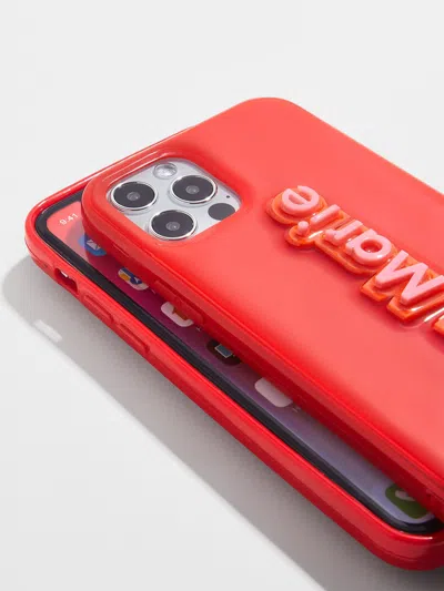 Baublebar Block Font Custom Iphone Case In Red