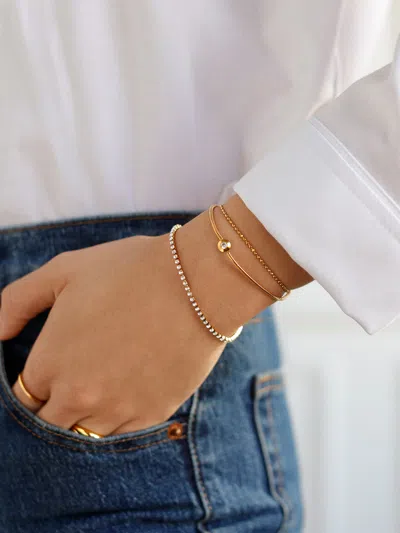 Baublebar Catherine Waterproof Bracelet Set In Gold