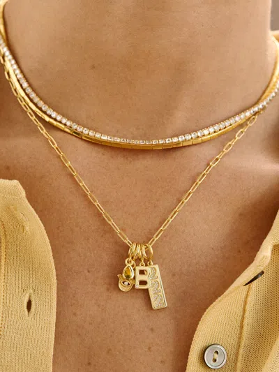 Baublebar Classic Initial Cluster Charm In Gold
