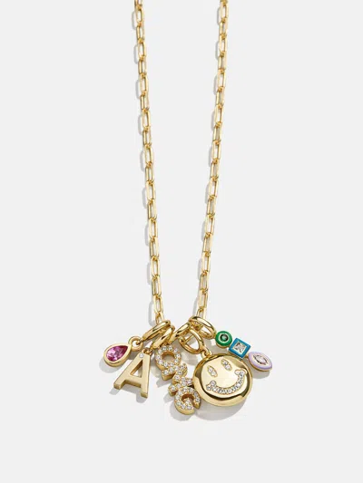 Baublebar Classic Initial Cluster Charm In Gold