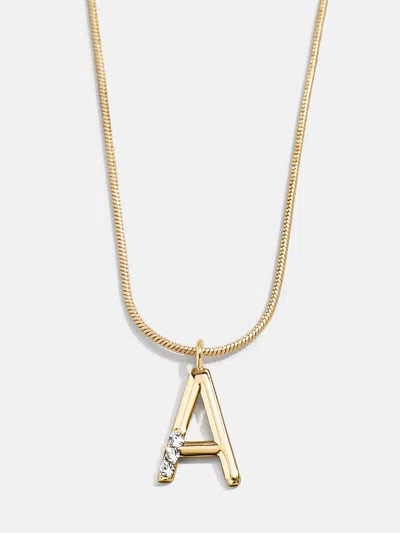 Baublebar Classic Initial Necklace In Gold