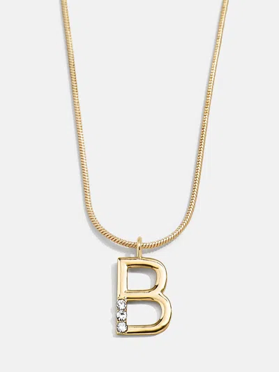Baublebar Classic Initial Necklace In Gold