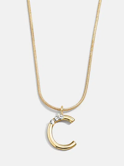 Baublebar Classic Initial Necklace In Gold