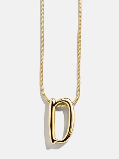 Baublebar Classic Script Initial Necklace In Gold
