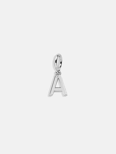 Baublebar Classic Silver Initial Cluster Charm In Silver