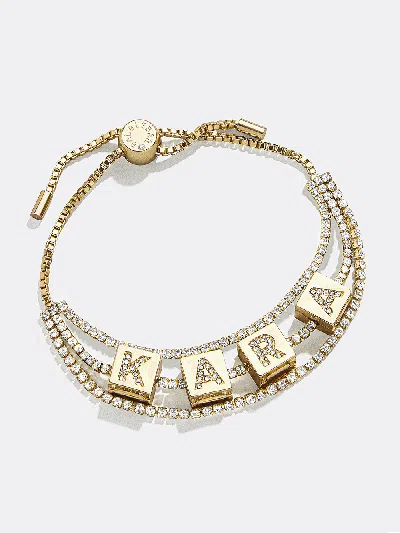 Baublebar Click & Go Custom Bracelet In Gold