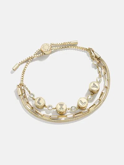 Baublebar Click & Go Custom Bracelet In Gold