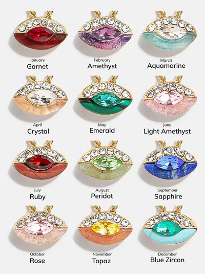 Baublebar Clove Semi-precious Birthstone Necklace In Gold