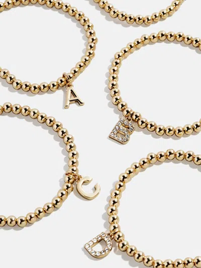 Baublebar Dangle Charm Initial Pisa Bracelet In Gold