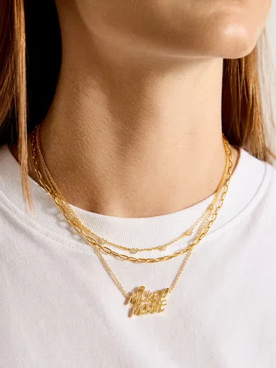 Baublebar Disney Character Signature Necklace In Gold