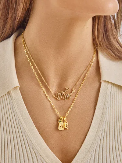 Baublebar Disney Character Signature Necklace In Gold